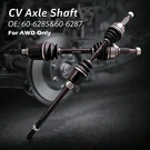 Awd Front Pair Left & Right Cv Axle Shaft For 2008-2013 Nissan Rogue 2.5L L4. Fixed Price $112.15.
