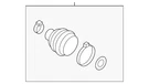 Genuine Volkswagen Outer Boot 3QF-598-203-A. Fixed Price $49.62.