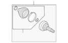 Genuine Audi Outer Joint Assembly 7L0-498-099-C. Fixed Price $400.60.