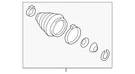 Genuine Volkswagen Outer Boot 6R0-498-203-A. Fixed Price $45.37.